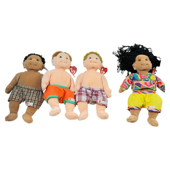 TY Beanie Baby Kids Plush Lot 4 Buzz Boomer Rascal Calyspso Vintage Dolls 1990s - Picture 5 of 7